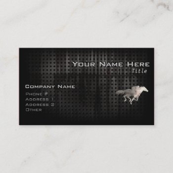 Rugged Horse Racing Business Card by SportsWare at Zazzle