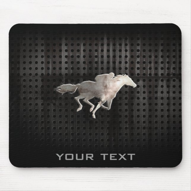 Rugged Horse Racing Mouse Pad (Front)