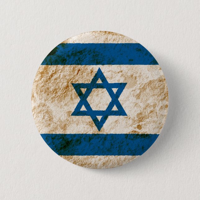 Rugged Israeli Flag Button (Front)