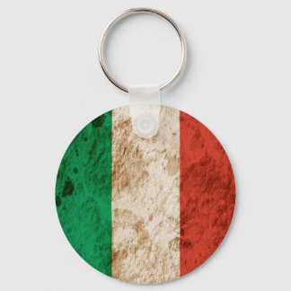 Rugged Italian Flag Keychain