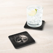 Rugged Justice Scales Drink Coaster (Right Side)