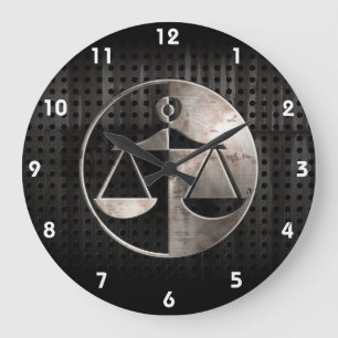 Rugged Justice Scales Large Clock