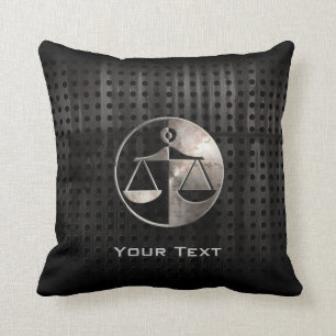 Rugged Justice Scales Throw Pillow