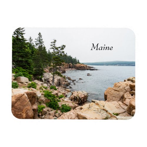 Rugged Maine coast in Acadia National Park Magnet
