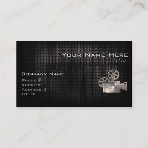 Rugged Movie Camera Business Card