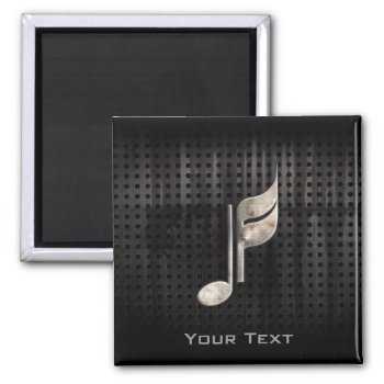 Rugged Music Note Magnet by MusicPlanet at Zazzle