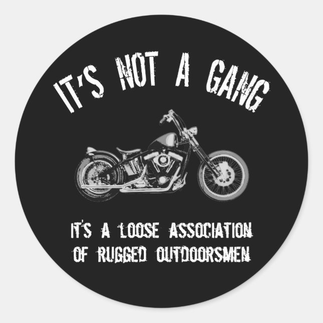 Rugged Outdoorsmen Classic Round Sticker (Front)