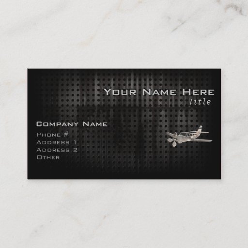 Customizable Rugged Plane Business Card