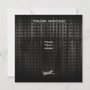 Rugged Plane Invitation