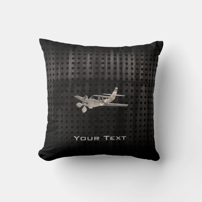 Rugged Plane Throw Pillow (Front)
