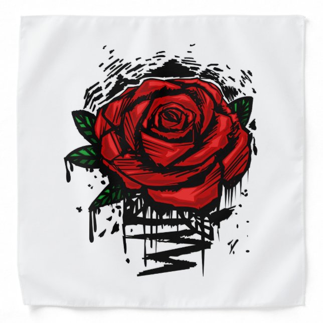Rugged Rose Bandana (Front)