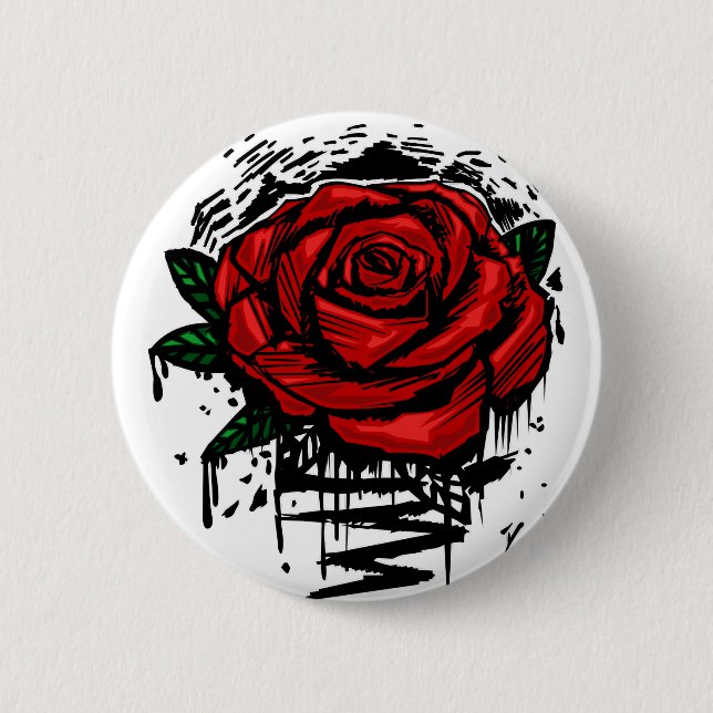 Rugged Rose Button (Front)