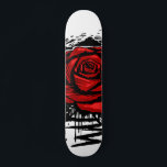 Rugged Rose Graffiti Art – Red Urban Flower Skateboard<br><div class="desc">Make your board stand out with this Rugged Rose Graffiti Art on a solid white background. The vibrant red rose, rugged leaves, and dripping black ink create a bold urban graffiti aesthetic, while the white backdrop provides clean contrast to highlight the design’s striking details. Perfect for skaters, street-art enthusiasts, and...</div>