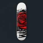 Rugged Rose Graffiti Art – Red Urban Flower Skateboard<br><div class="desc">Make your board stand out with this Rugged Rose Graffiti Art on a solid white background. The vibrant red rose, rugged leaves, and dripping black ink create a bold urban graffiti aesthetic, while the white backdrop provides clean contrast to highlight the design’s striking details. Perfect for skaters, street-art enthusiasts, and...</div>