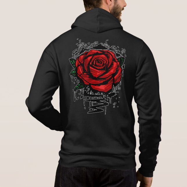Rugged Rose Hoodie (Back)