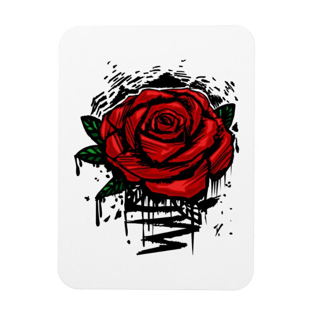 Rugged Rose Magnet (Vertical)