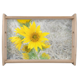 Rugged Sunflower Serving Tray