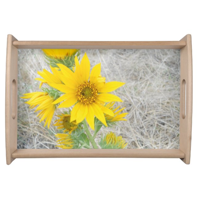 Rugged Sunflower Serving Tray (Front)