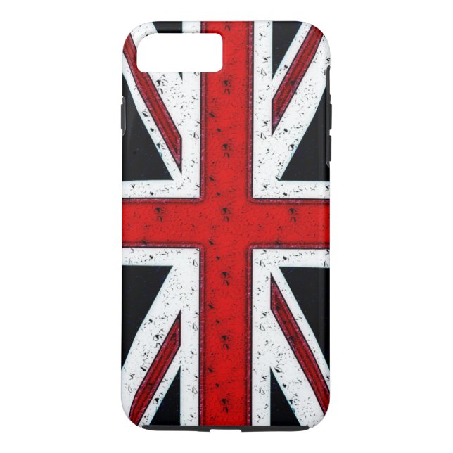 Rugged Union Jack Case-Mate iPhone Case (Back)
