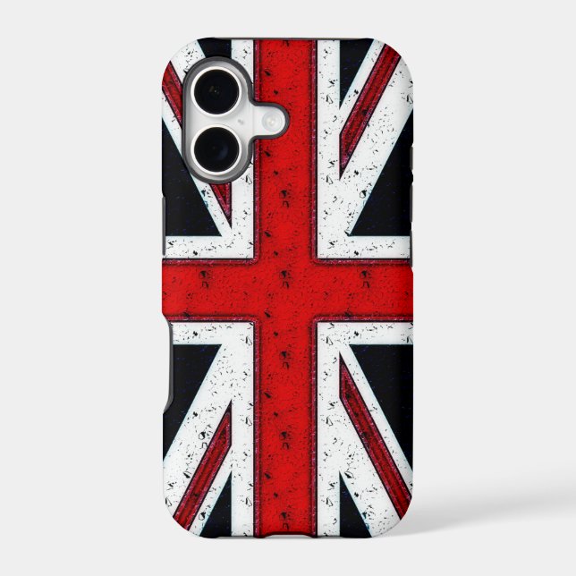 Rugged Union Jack Iphone Case (Back)