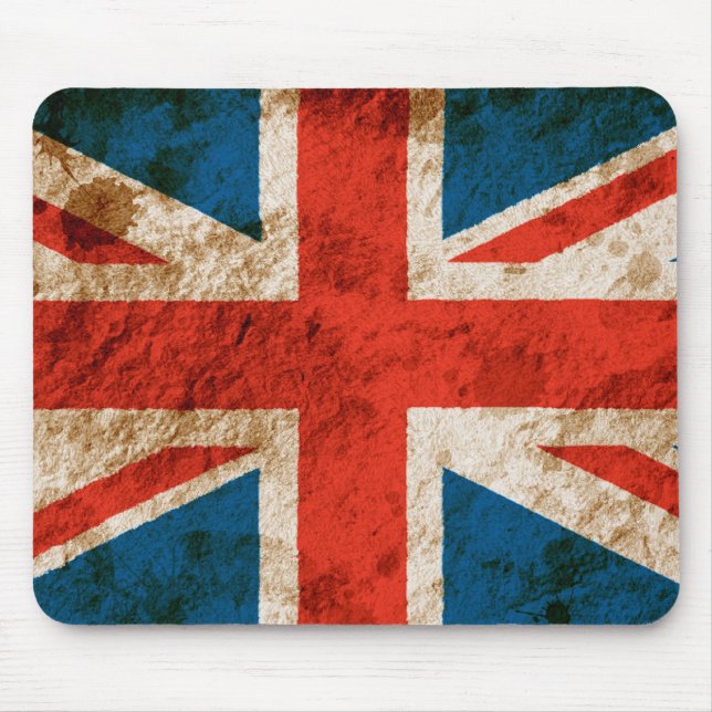 Rugged Union Jack Mouse Pad (Front)
