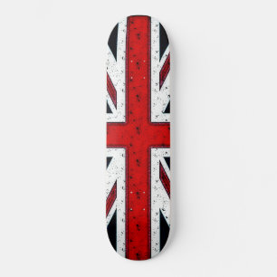 Rugged Union Jack Skateboard Deck