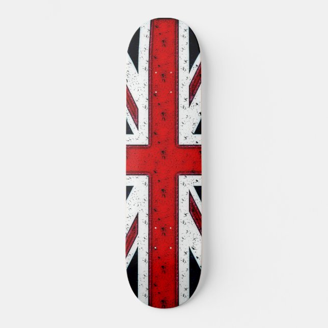 Rugged Union Jack Skateboard Deck (Front)