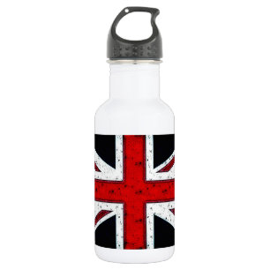 Rugged Union Jack Stainless Steel Water Bottle