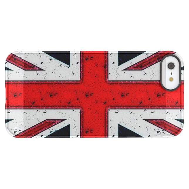 Rugged Union Jack Uncommon iPhone Case (Back Horizontal)