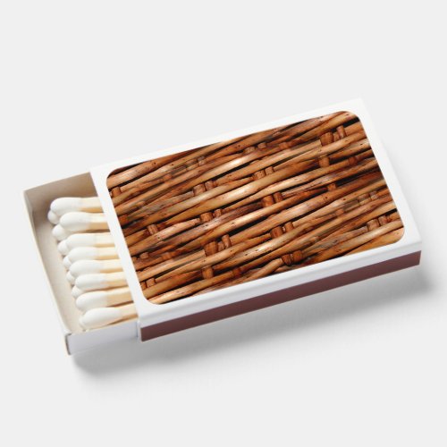Rugged Wicker Basket Look Matchboxes