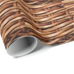 Rugged Wicker Basket Look Wrapping Paper