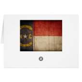 Rugged Wood North Carolina Flag (Back Horizontal)