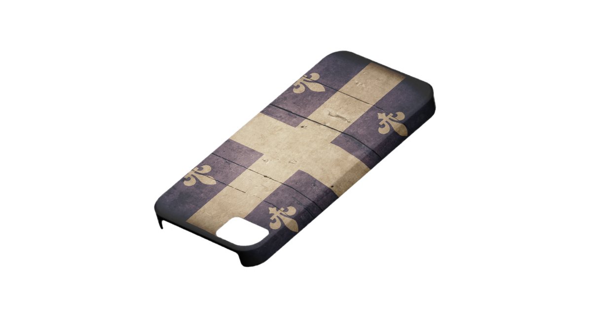Rugged Wood Quebec Flag iPhone SE/5/5s Case Zazzle