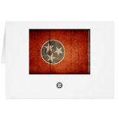 Rugged Wood Tennessee Flag Cards (Back Horizontal)