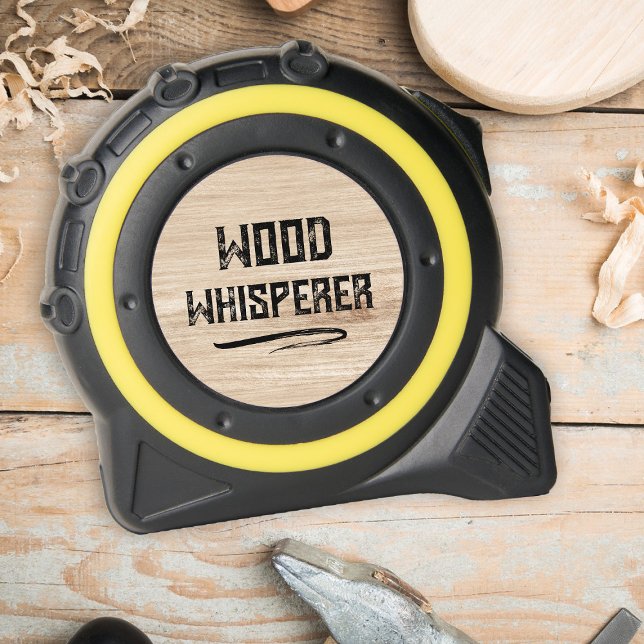 Rugged Wood Whisperer Faux Wood Design Tape Measure (Creator Uploaded)