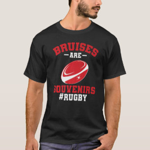 Rugger League  Rugby Player Bruises Are Souvenirs  T-Shirt