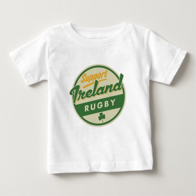 Ruggershirts Ireland Rugby Baby T-Shirt (Front)