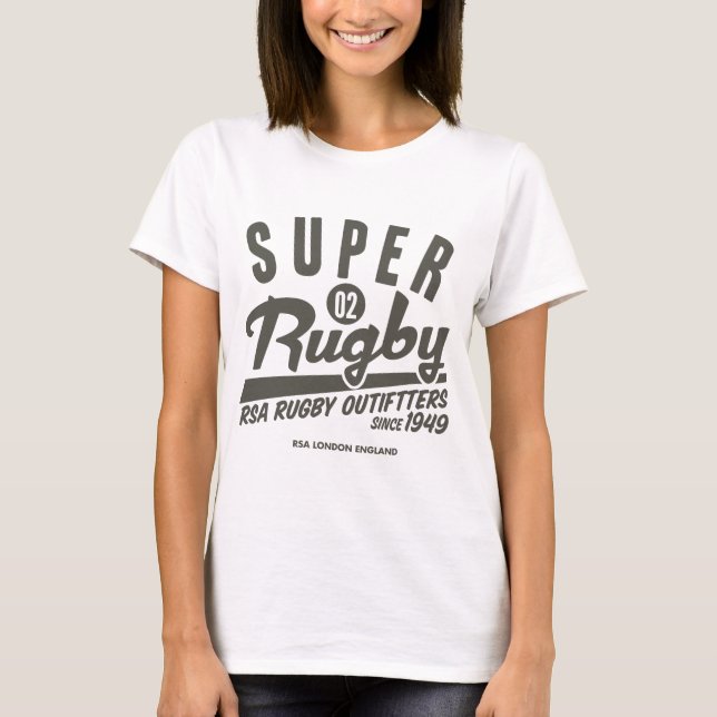 Ruggershirts Retro Rugby T-Shirt (Front)