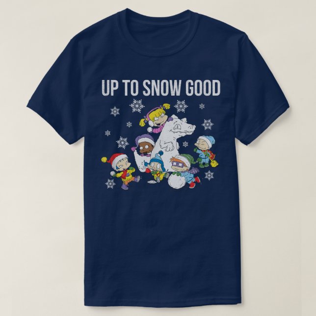Rugrats Christmas Group Up To Snow Good  T-Shirt (Design Front)