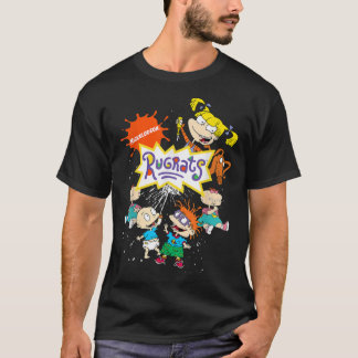 Rugrats Logo With Nick Logo And Rugrats Characters T-Shirt