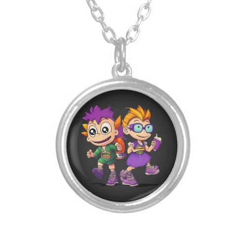 Rugrats _ Reptar on the Loose A Rugrats Adventure Silver Plated Necklace