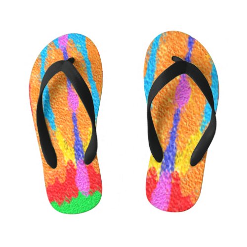 Rugs and Rags abstract pure art supreme  Bath Towe Kids Flip Flops