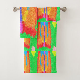 Rugs and Rags abstract pure art supreme Bath Towel Set