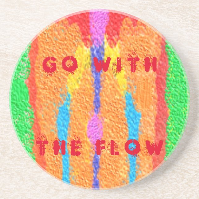 Rugs and Rags abstract pure art supreme            Coaster (Front)