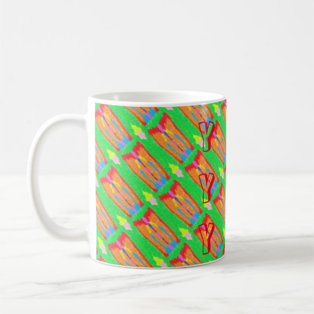 Rugs and Rags abstract pure art supreme        Coffee Mug (Left)