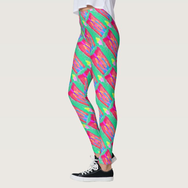 Rugs and Rags abstract pure art supreme            Leggings (Left)