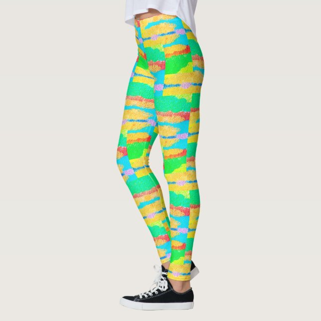 Rugs and Rags abstract pure art supreme            Leggings (Left)