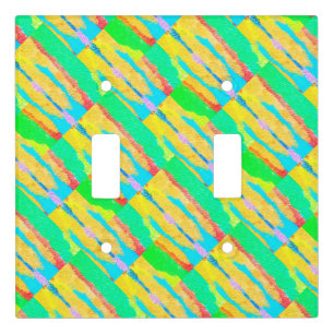 Rugs and Rags abstract pure art supreme Light Switch Cover