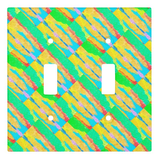 Rugs and Rags abstract pure art supreme            Light Switch Cover (Front)