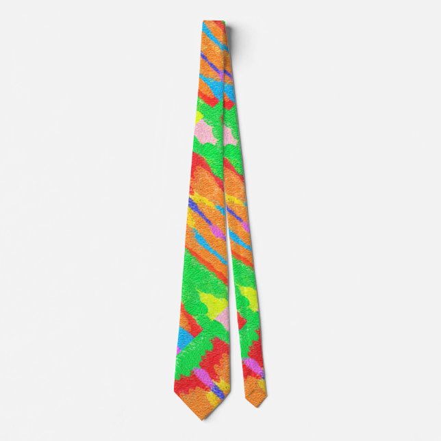 Rugs and Rags abstract pure art supreme            Neck Tie (Front)